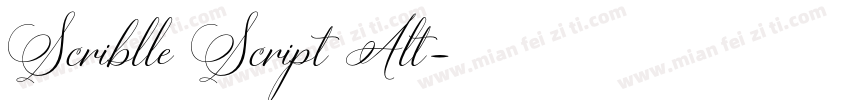 Scriblle Script Alt字体转换